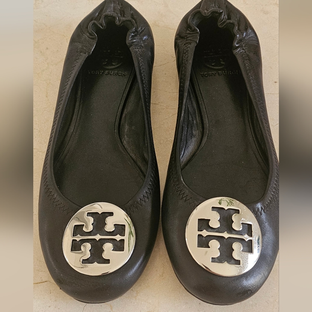 Tory Burch Classic Reva Ballet Flats Black